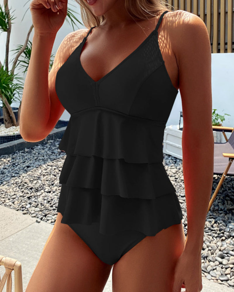 Bellaso - Tankini-Bikini-Set mit hoher Taille