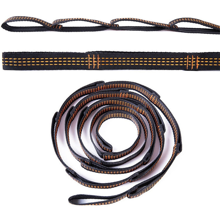 Indoor Anti-Schwerkraft Yoga Knot-freie Aerial-Hängematte mit Schnalle / Verlängerungsriemen, Größe: 400x280cm (Orange)