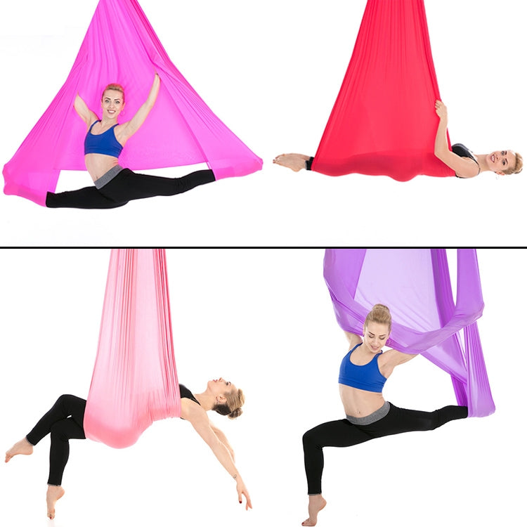Indoor Anti-Schwerkraft Yoga Knot-freie Aerial-Hängematte mit Schnalle / Verlängerungsriemen, Größe: 400x280cm (Orange)