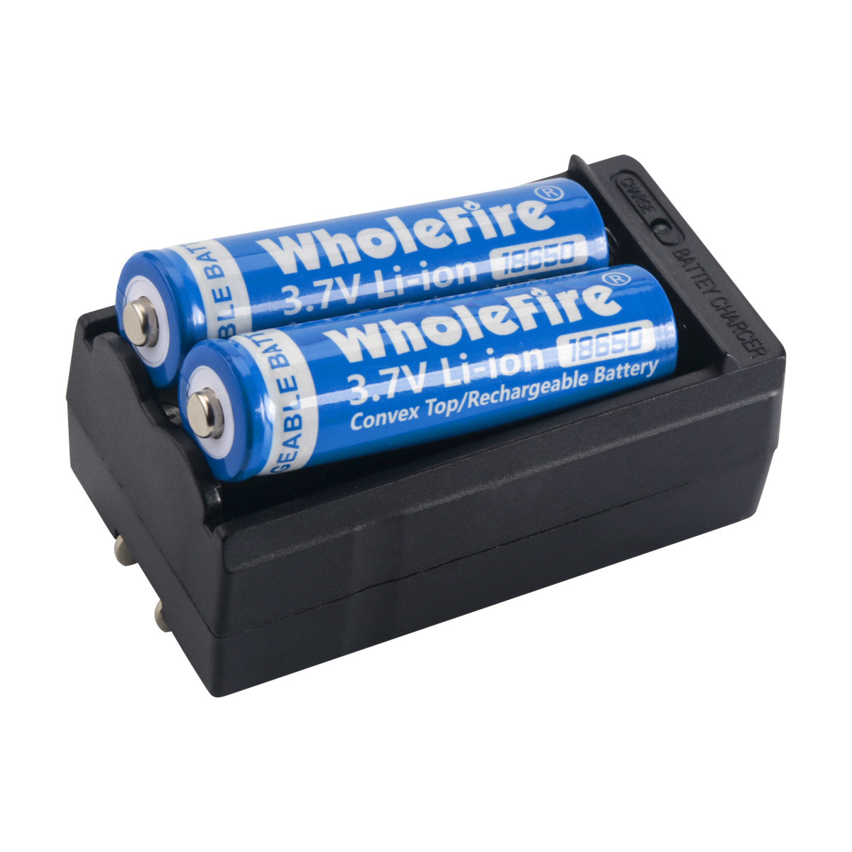 18650 Li-Ion 3.7V Wiederaufladbare Batterien - Knopfoberseite - 2er Pack Batterien