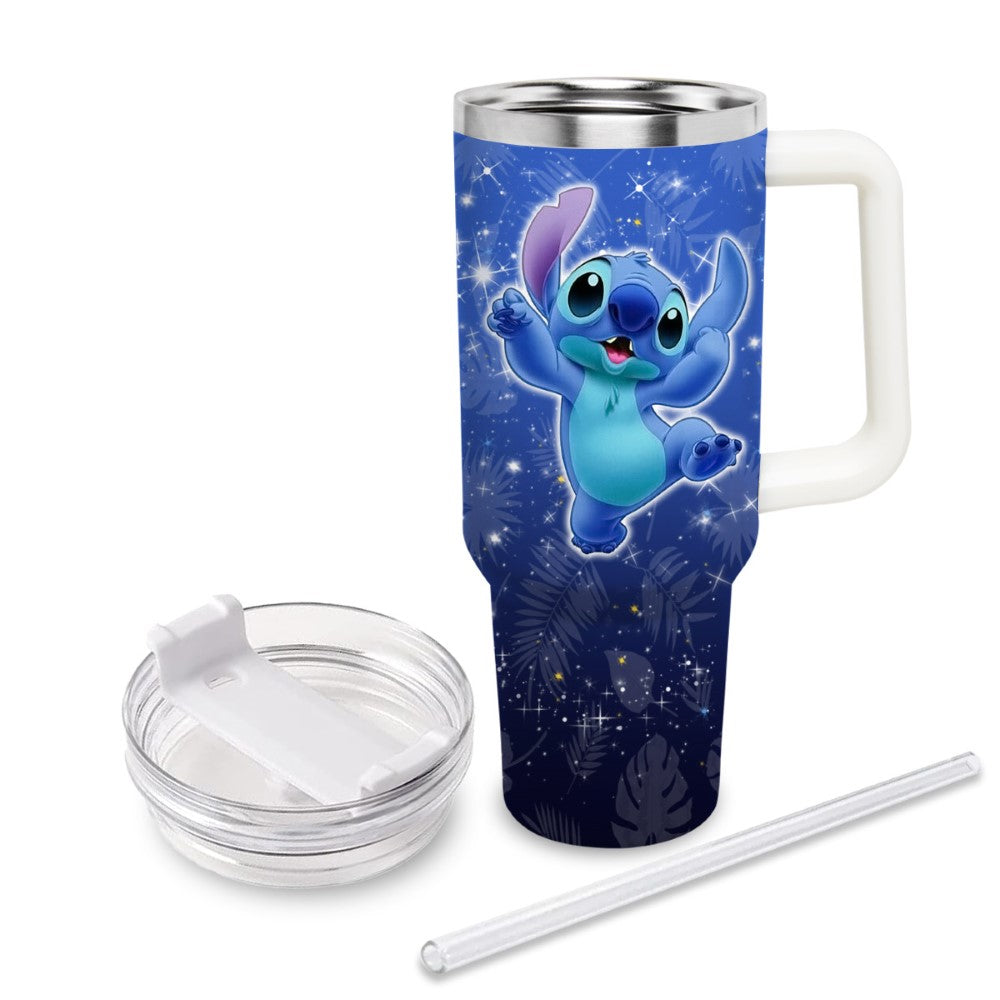 Lilo und Stitch Bedruckte Strohlid Becherhalter Freundlicher Becher