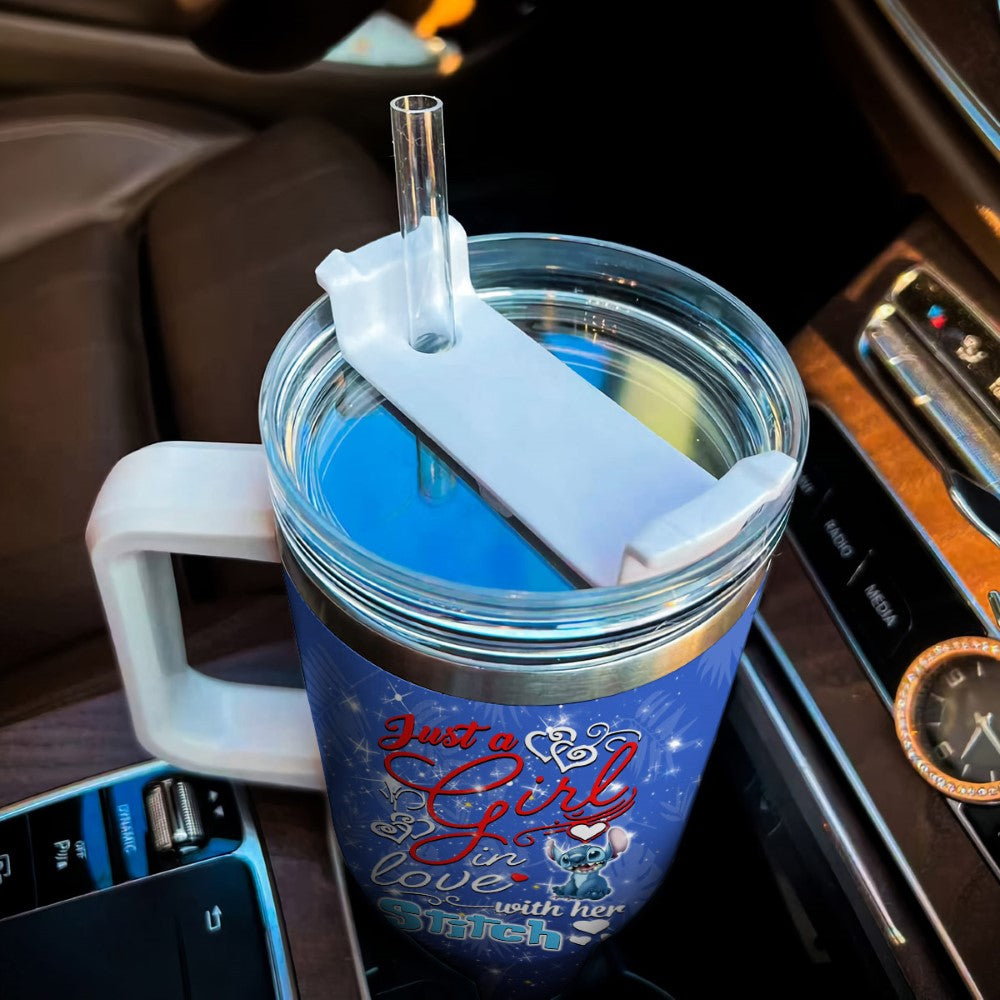 Lilo und Stitch Bedruckte Strohlid Becherhalter Freundlicher Becher