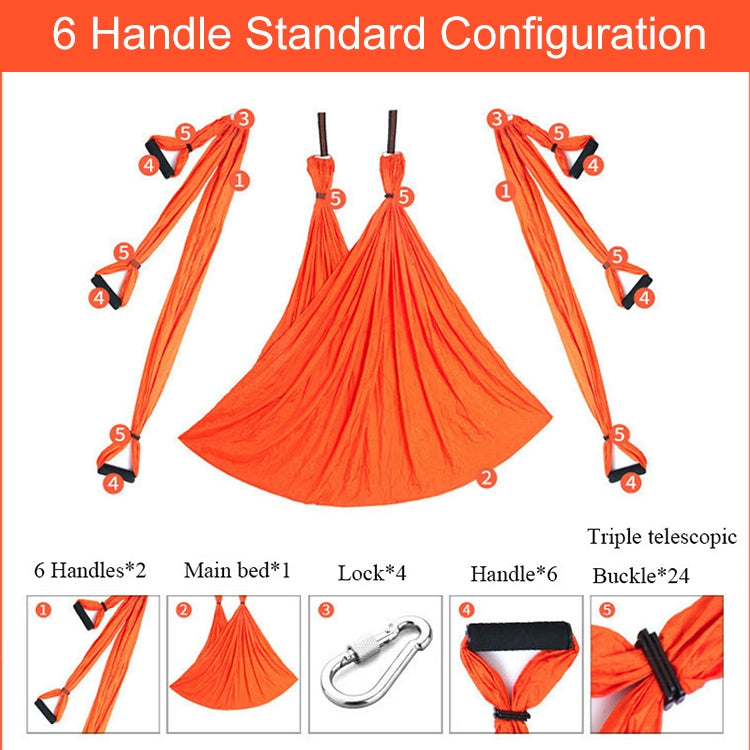 Handles Bodybuilding Handstand Inelasticity Aerial Yoga Hammock Blau Grün (Einheitsgröße)