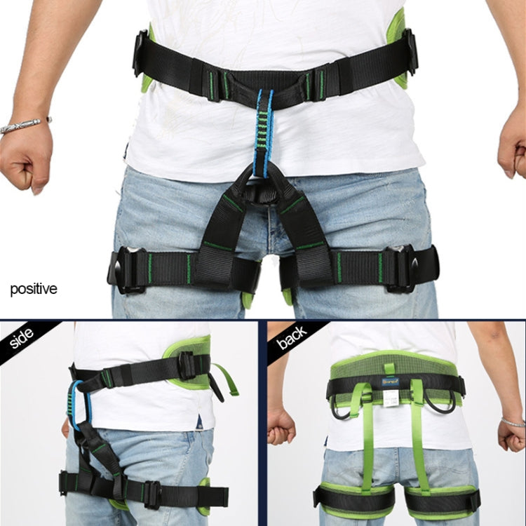 Outdoor Felsklettern Verstellbarer Abfahrts-Sicherheitsgurt (Rot)