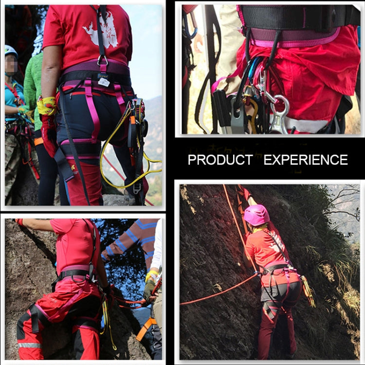 Outdoor Felsklettern Verstellbarer Abfahrts-Sicherheitsgurt (Rot)