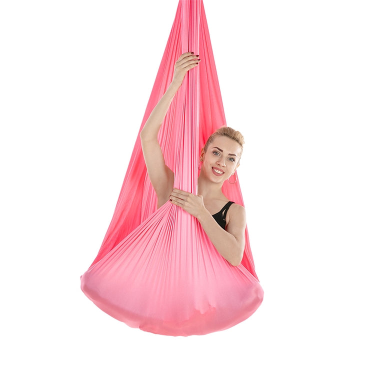 Haushalt Handstand Elastisches Dehnseil Aerial Yoga Hängematte Set (Pink)