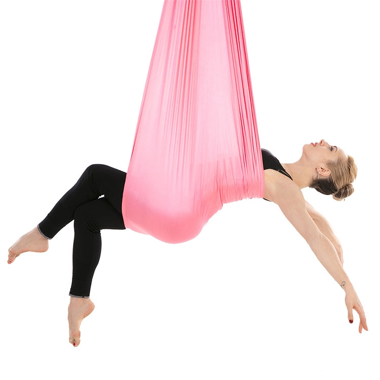 Haushalt Handstand Elastisches Dehnseil Aerial Yoga Hängematte Set (Pink)