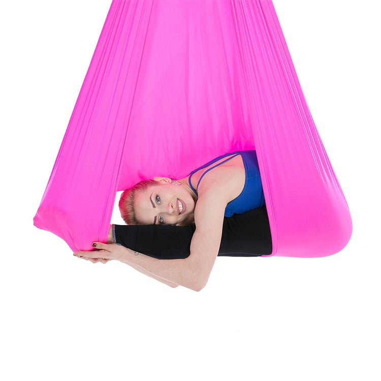 Haushalt Handstand Stretchseil Aerial Yoga Hängematten-Set (Rosarot)