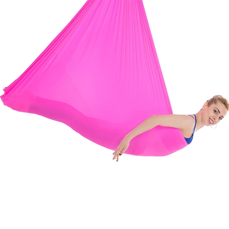Haushalt Handstand Stretchseil Aerial Yoga Hängematten-Set (Rosarot)