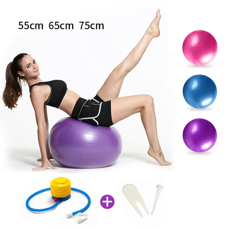Verdickung explosionssichere große Yoga-Ball Fitness-Ball, 75 cm (Pink)