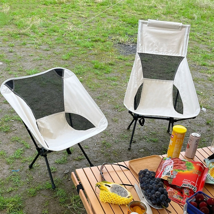 Tragbarer faltbarer Camping-Strandstuhl (Weiß)
