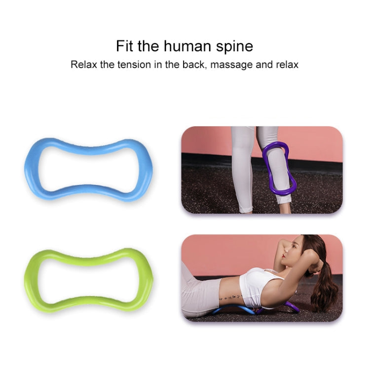 Glatter Yoga Pilates Magischer Kreis Faszien Dehnungs Trainingsring (Gelb)