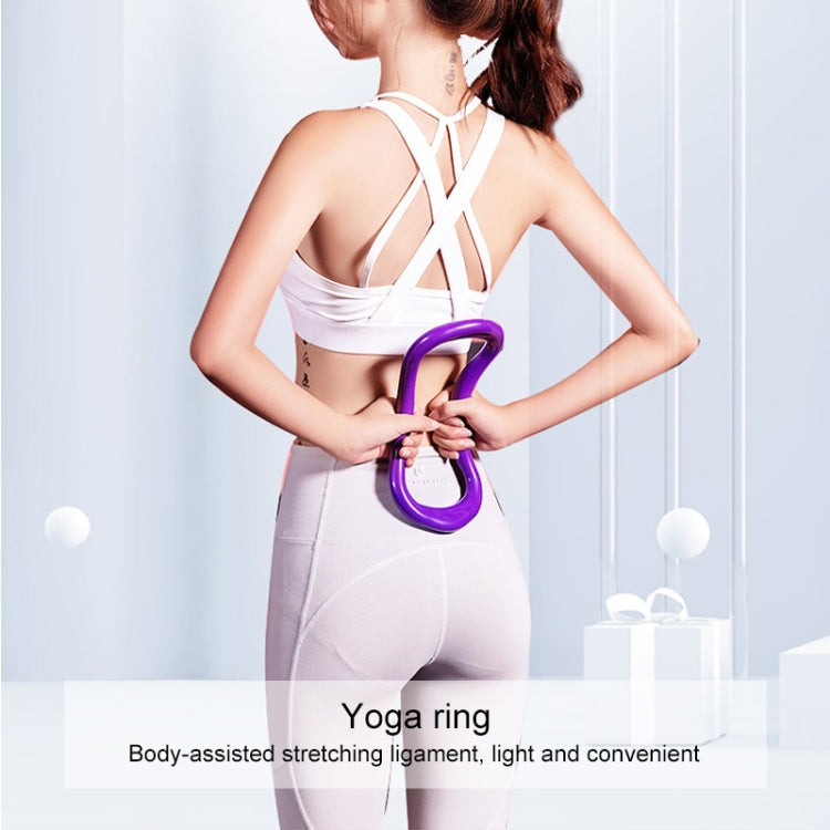 Glatter Yoga Pilates Magischer Kreis Faszien Dehnungs Trainingsring (Gelb)