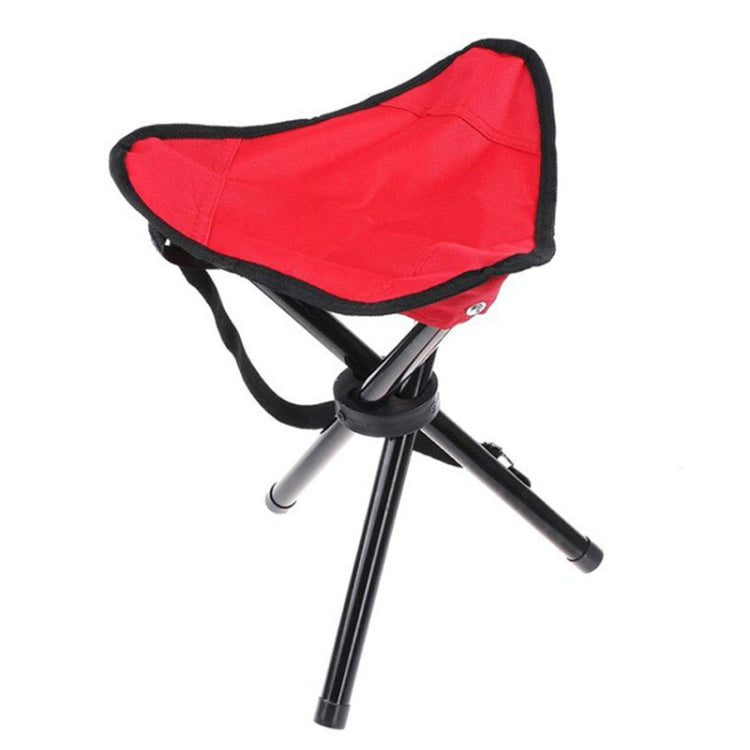 Outdoor Tragbarer Zusammenklappbarer Stuhl mit Dreibein (Rot)