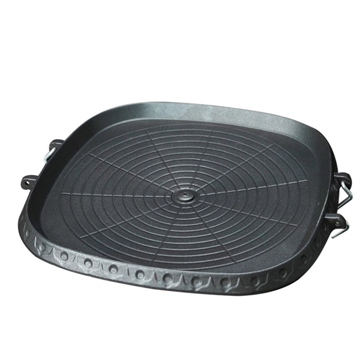 Outdoor Grillviereckplatte (Schwarz)