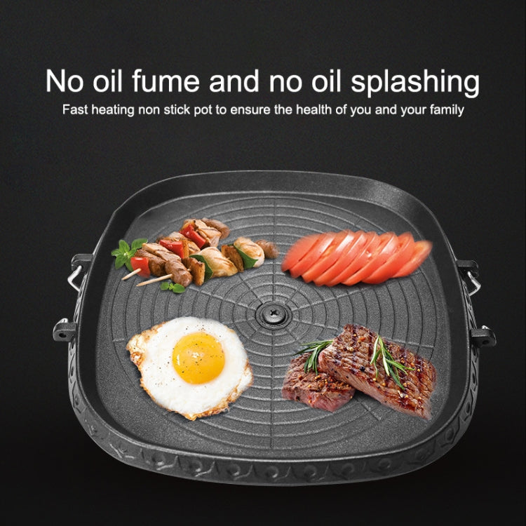 Outdoor Grillviereckplatte (Schwarz)