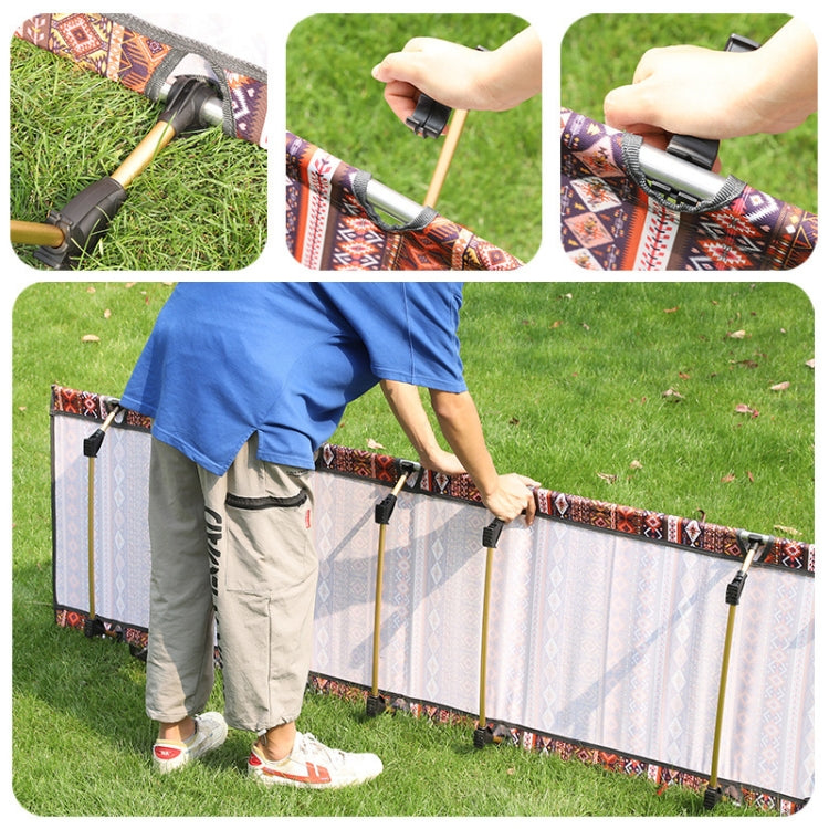 Outdoor Falt Camping Mat Einzelbett Tragbare Aluminiumlegierung Schlafbett 180x61x14cm (Rot)