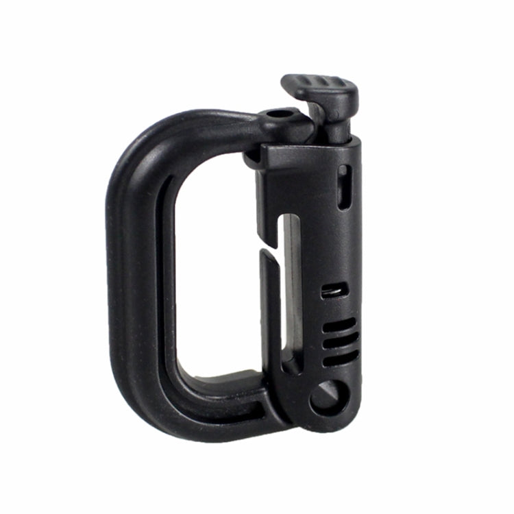 Schwarzer Kunststoff tragbarer Karabiner 4 Stück (Schwarz)