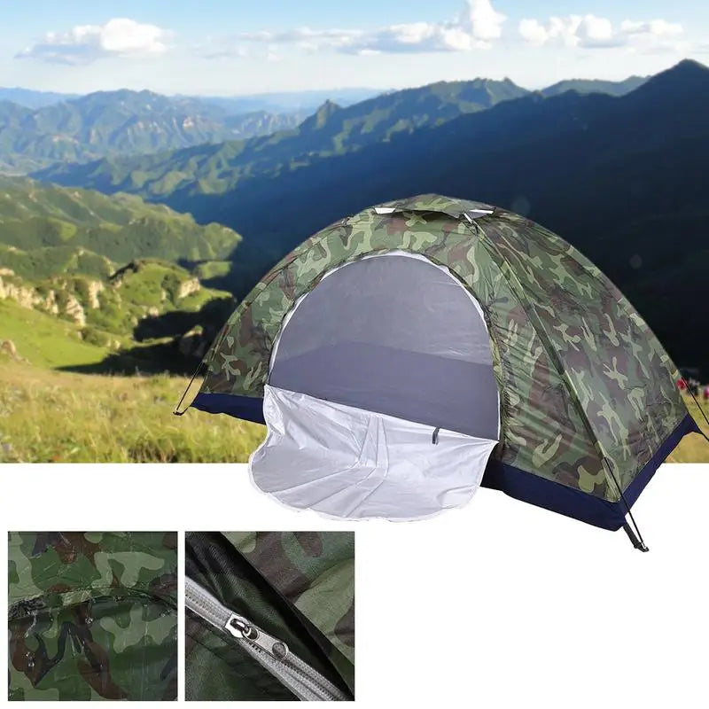 Campingzelt 1 Person. Anti-UV Easy-Up Zelt, Wasserdicht, Sonnenschutz, Spielzelt