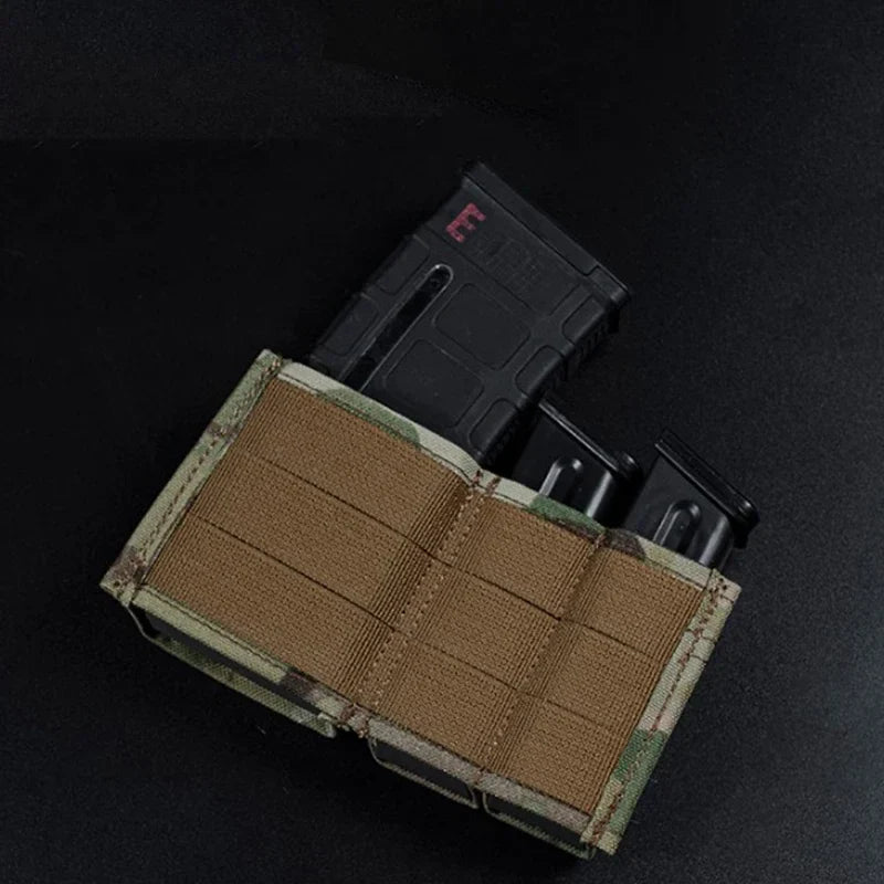Militär Doppelmagazin Tasche – 9mm & 5.56 Magazinhalter mit Schnellverschluss Nylonclip