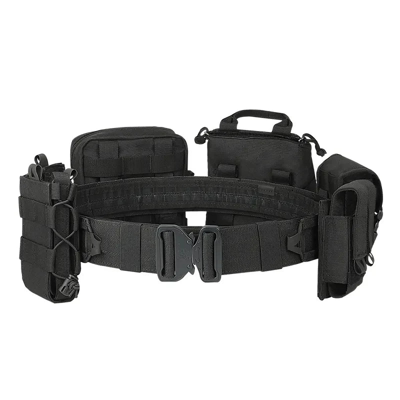 8-in-1 Tarnung Taktische Taille Tasche mit Molle Kampf Gürtel und Taschen