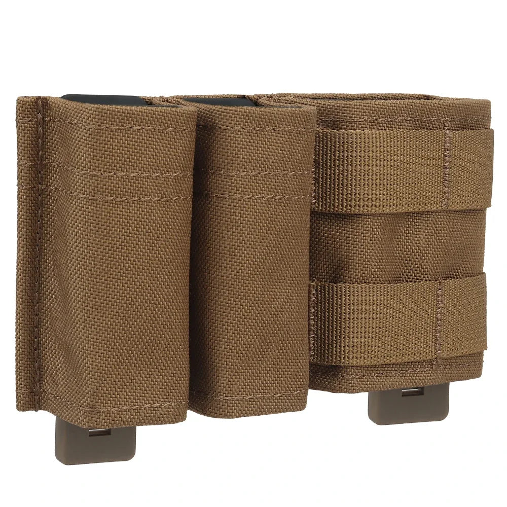 Militär Doppelmagazin Tasche – 9mm & 5.56 Magazinhalter mit Schnellverschluss Nylonclip