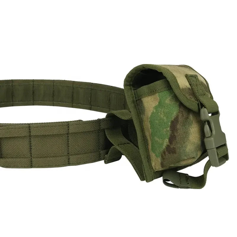 8-in-1 Tarnung Taktische Taille Tasche mit Molle Kampf Gürtel und Taschen