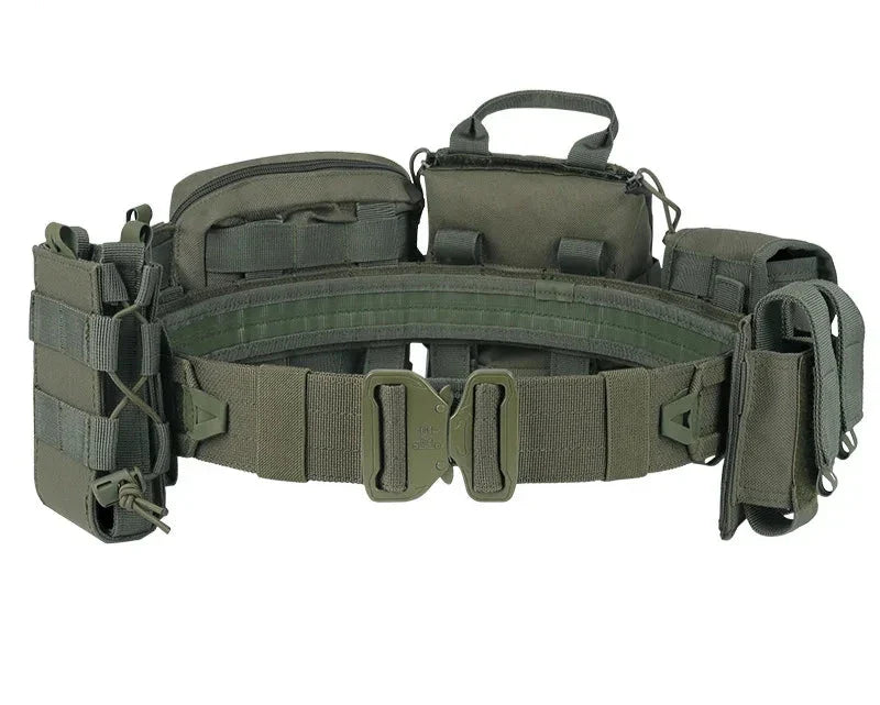 8-in-1 Tarnung Taktische Taille Tasche mit Molle Kampf Gürtel und Taschen