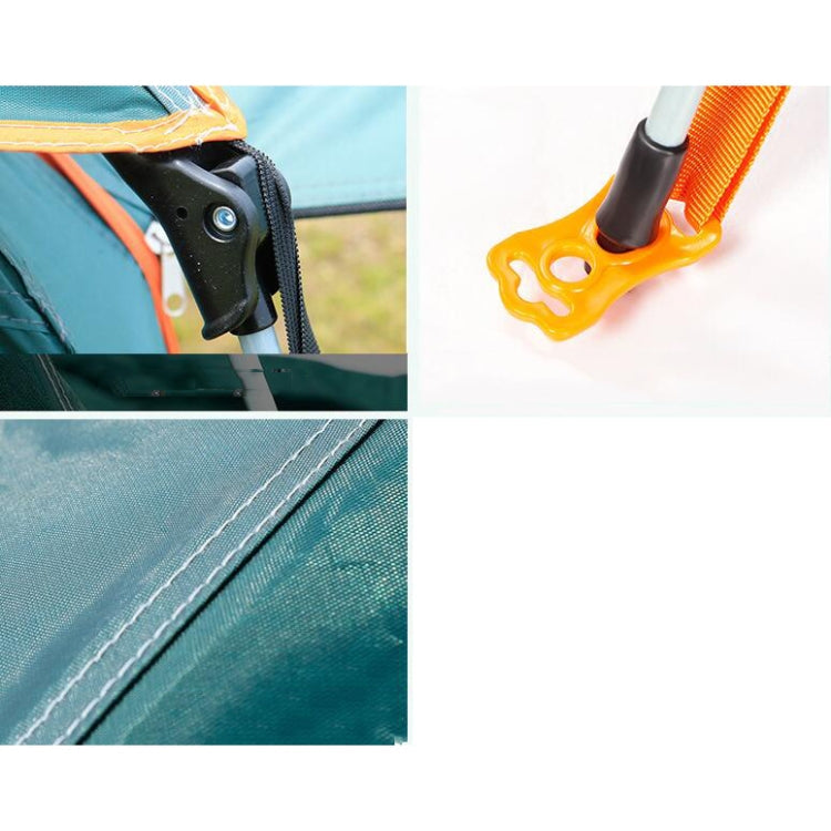 Outdoor 3-4 Personen Verdickung Regendicht Automatische Schnelligkeitsöffnung Viereckiges Campingzelt (Himmelblau)