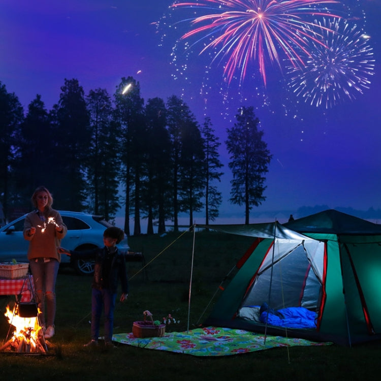 Outdoor 3-4 Personen Verdickung Regendicht Automatische Schnelligkeitsöffnung Viereckiges Campingzelt (Himmelblau)
