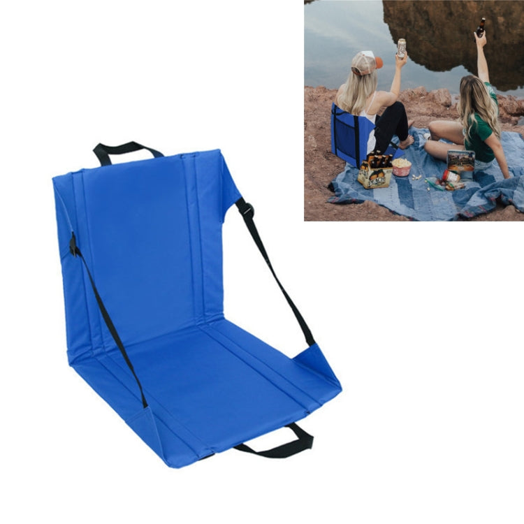 Outdoor Camping Picknick Stand Sitzkissen Faltbar Feuchtigkeitsbeständig Schmutzabweisend Strapazierfähiges Kissen (Blau)