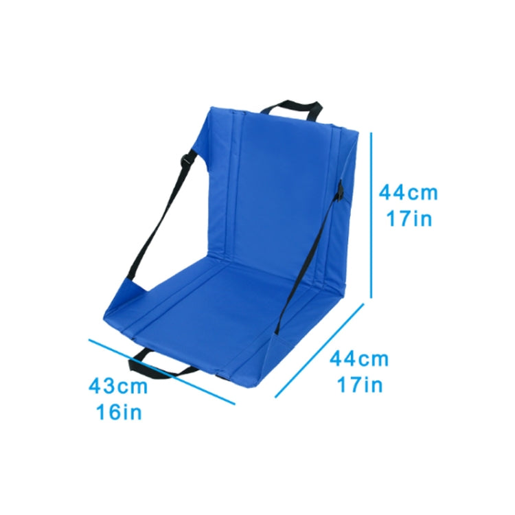 Outdoor Camping Picknick Stand Sitzkissen Faltbar Feuchtigkeitsbeständig Schmutzabweisend Strapazierfähiges Kissen (Blau)