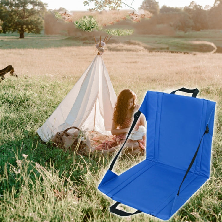 Outdoor Camping Picknick Stand Sitzkissen Faltbar Feuchtigkeitsbeständig Schmutzabweisend Strapazierfähiges Kissen (Blau)