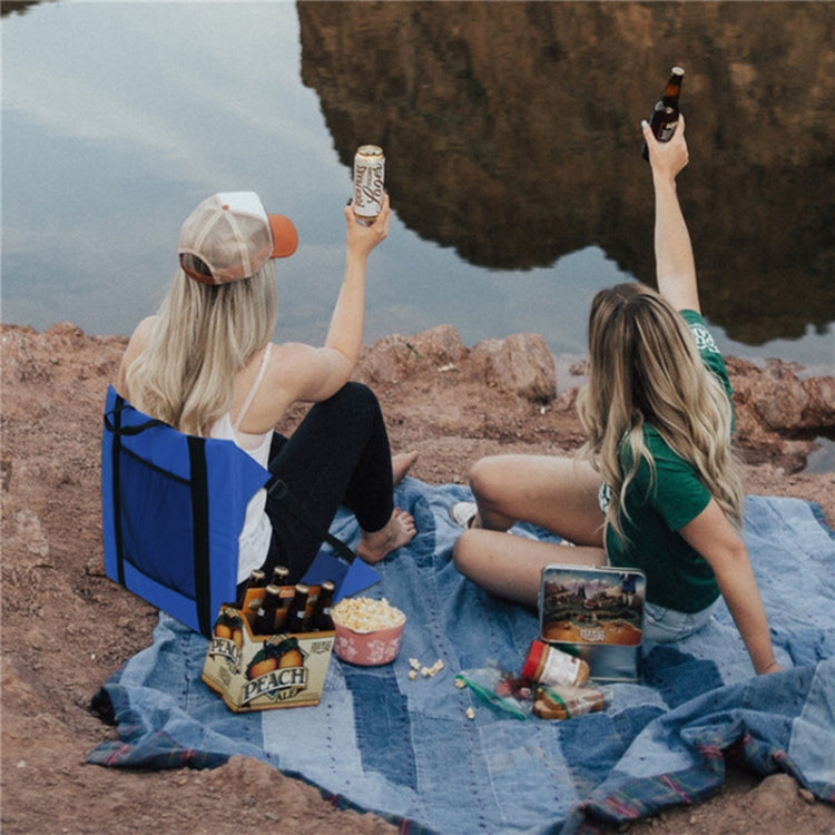Outdoor Camping Picknick Stand Sitzkissen Faltbar Feuchtigkeitsbeständig Schmutzabweisend Strapazierfähiges Kissen (Blau)