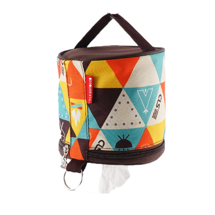 Outdoor Camping Faltbare Pumpbox Rollpapier Aufbewahrungstasche (Neues Muster)