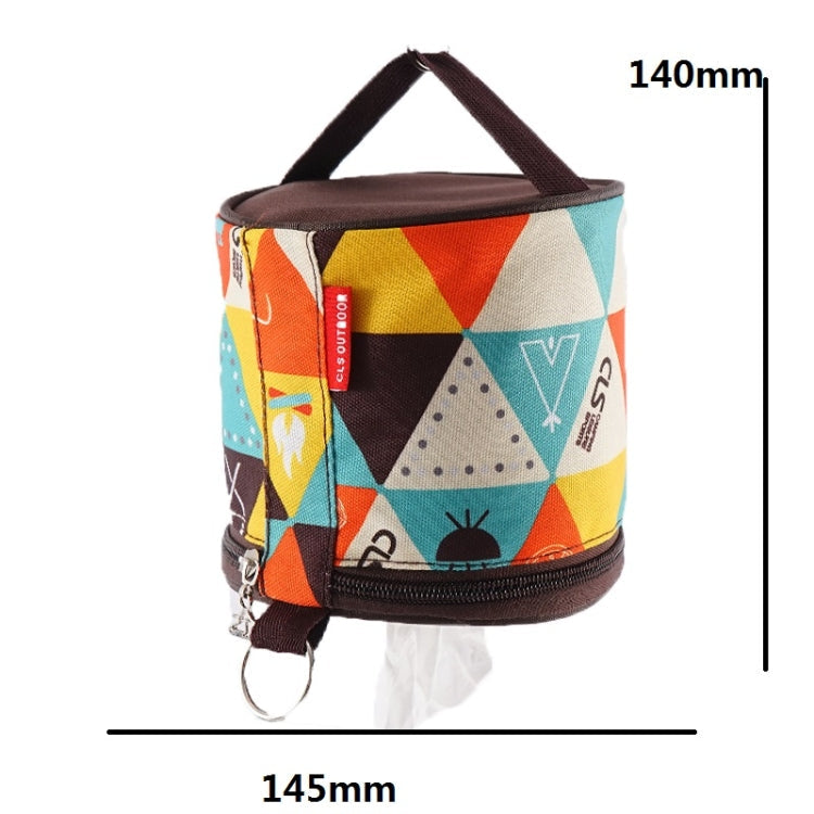 Outdoor Camping Faltbare Pumpbox Rollpapier Aufbewahrungstasche (Neues Muster)