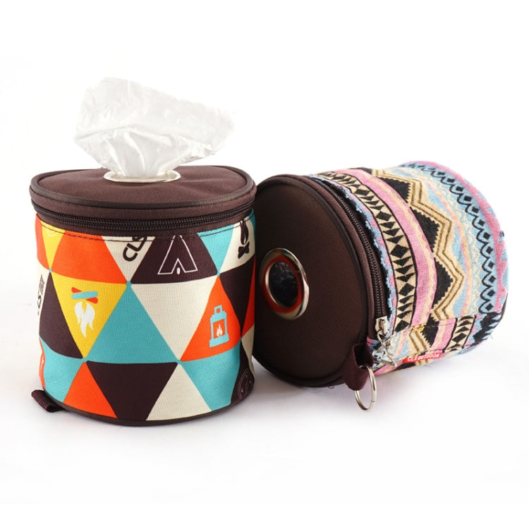 Outdoor Camping Faltbare Pumpbox Rollpapier Aufbewahrungstasche (Neues Muster)