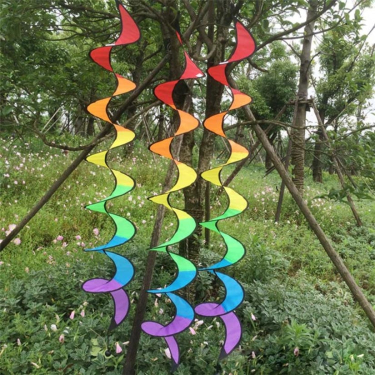 Outdoor Rainbow Spiral Zelt Ornament (Einheitsgröße, Bunt)