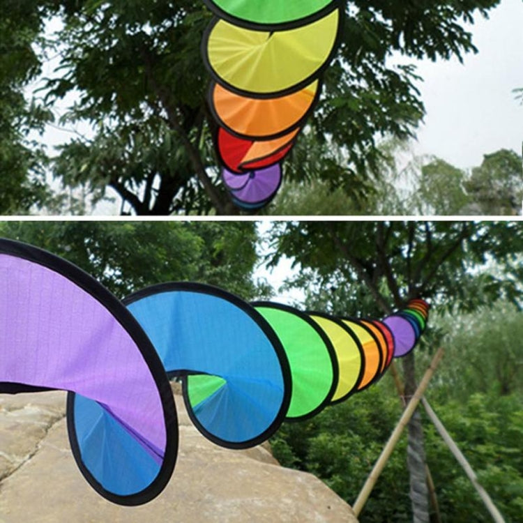 Outdoor Rainbow Spiral Zelt Ornament (Einheitsgröße, Bunt)