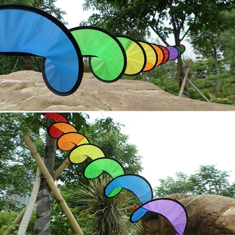 Outdoor Rainbow Spiral Zelt Ornament (Einheitsgröße, Bunt)