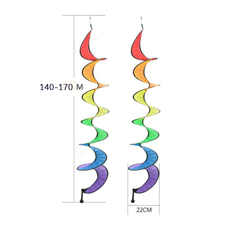 Outdoor Rainbow Spiral Zelt Ornament (Einheitsgröße, Bunt)