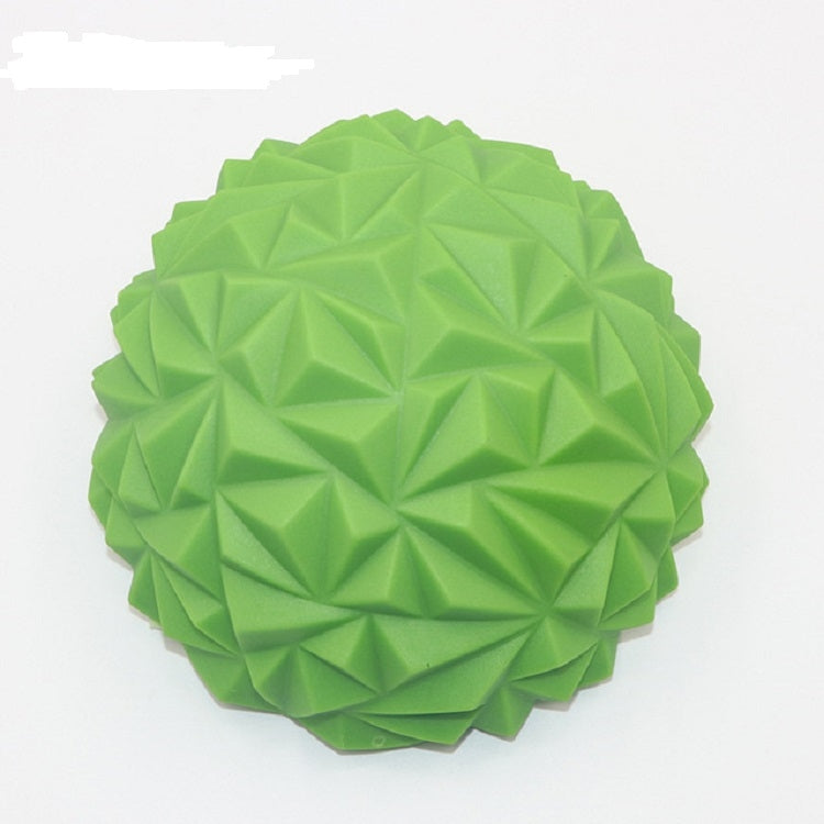 Fußmassage-Hemisphären-Gleichgewichtstraining Ball Fitness Yoga Ball, Grün (16 x 8 cm)