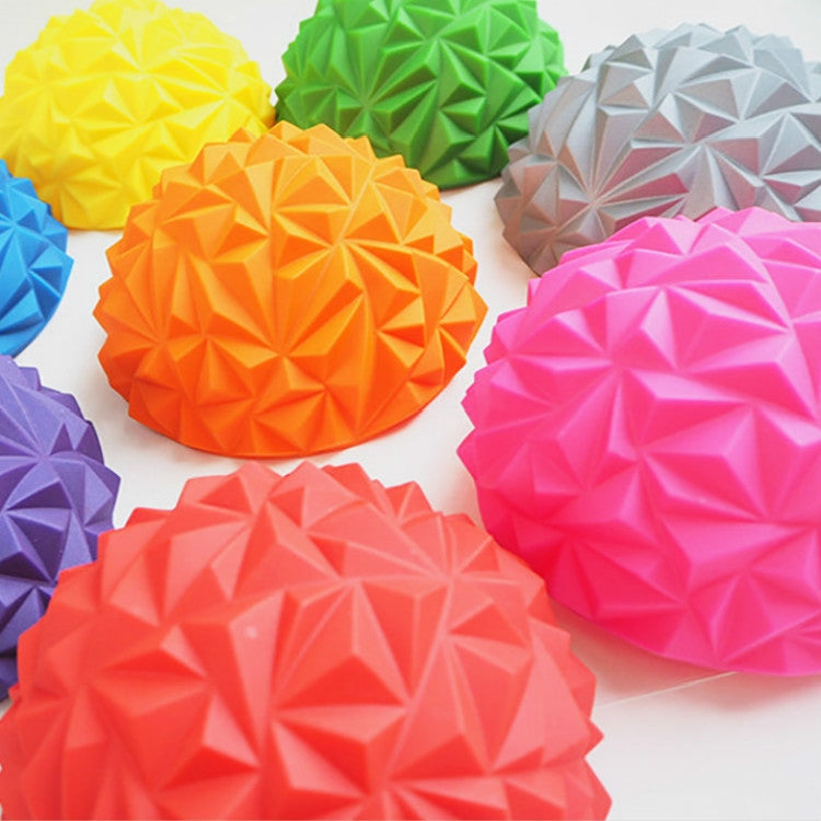 Fußmassage-Hemisphären-Gleichgewichtstraining Ball Fitness Yoga Ball, Grün (16 x 8 cm)