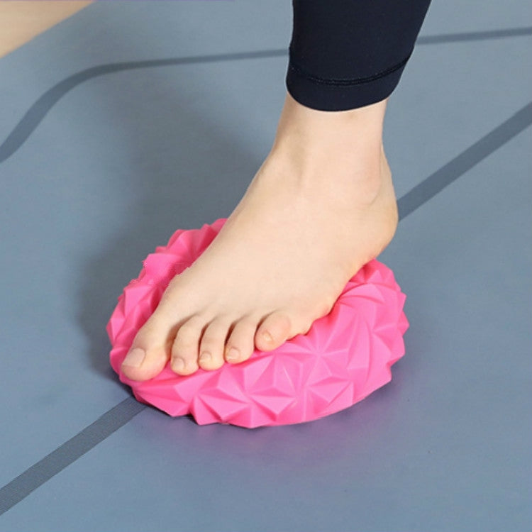 Fußmassage-Hemisphären-Gleichgewichtstraining Ball Fitness Yoga Ball, Grün (16 x 8 cm)