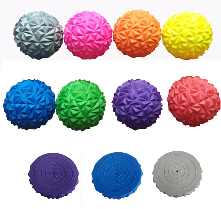 Fußmassage-Hemisphären-Gleichgewichtstraining Ball Fitness Yoga Ball, Grün (16 x 8 cm)