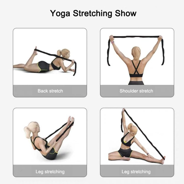 Elastisches Gitter Yoga Dehnungs Tanz Widerstandsband (Gelb)