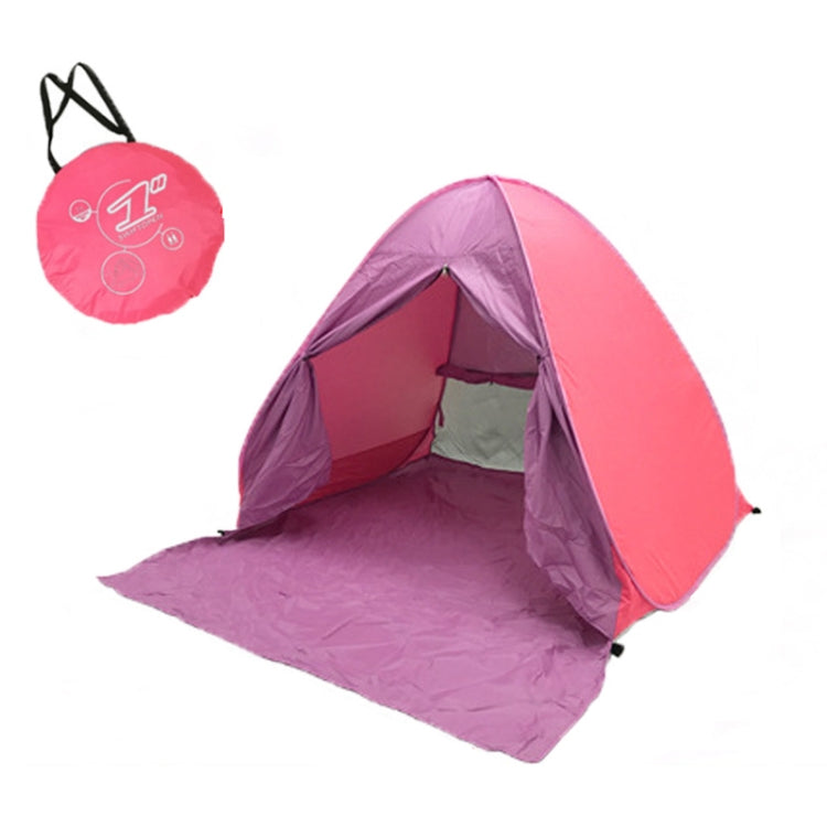 Automatisches Instant-Pop-Up-Strandzelt Tragbar 150x165x110cm (Rosa)