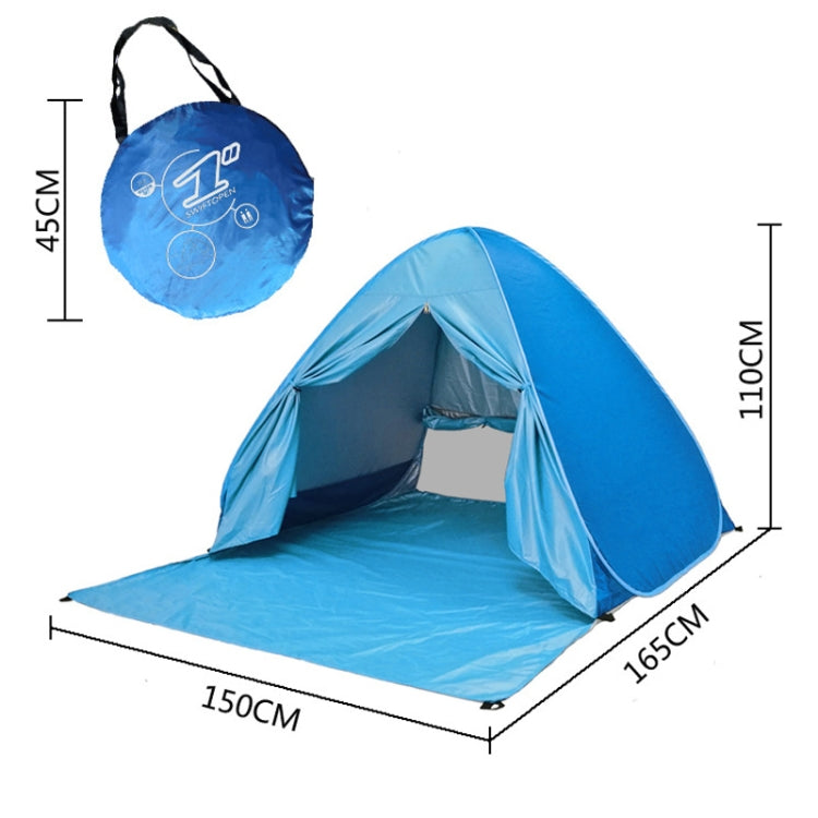 Automatisches Instant-Pop-Up-Strandzelt Tragbar 150x165x110cm (Rosa)