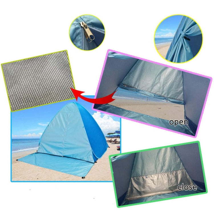Automatisches Instant-Pop-Up-Strandzelt Tragbar 150x165x110cm (Rosa)