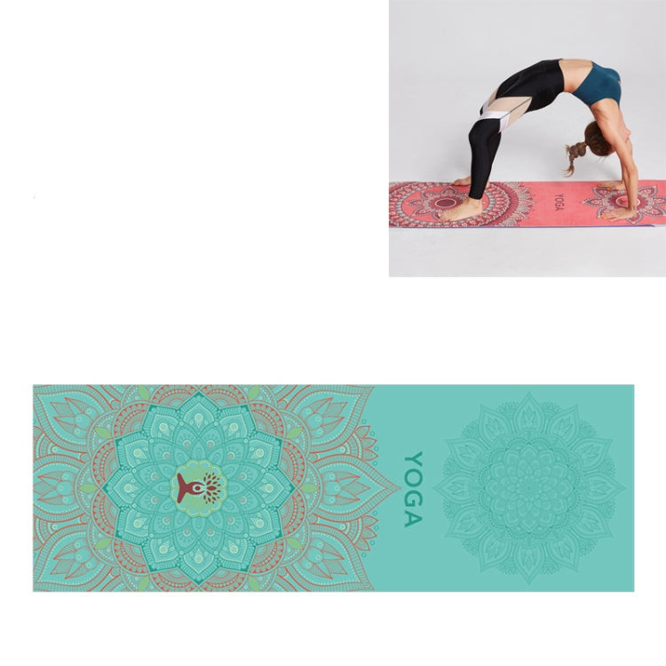 Rutschfeste Umweltschutz-Yogamatte Drape (Heiliges Herz Lotus), Größe: 185 x 63cm